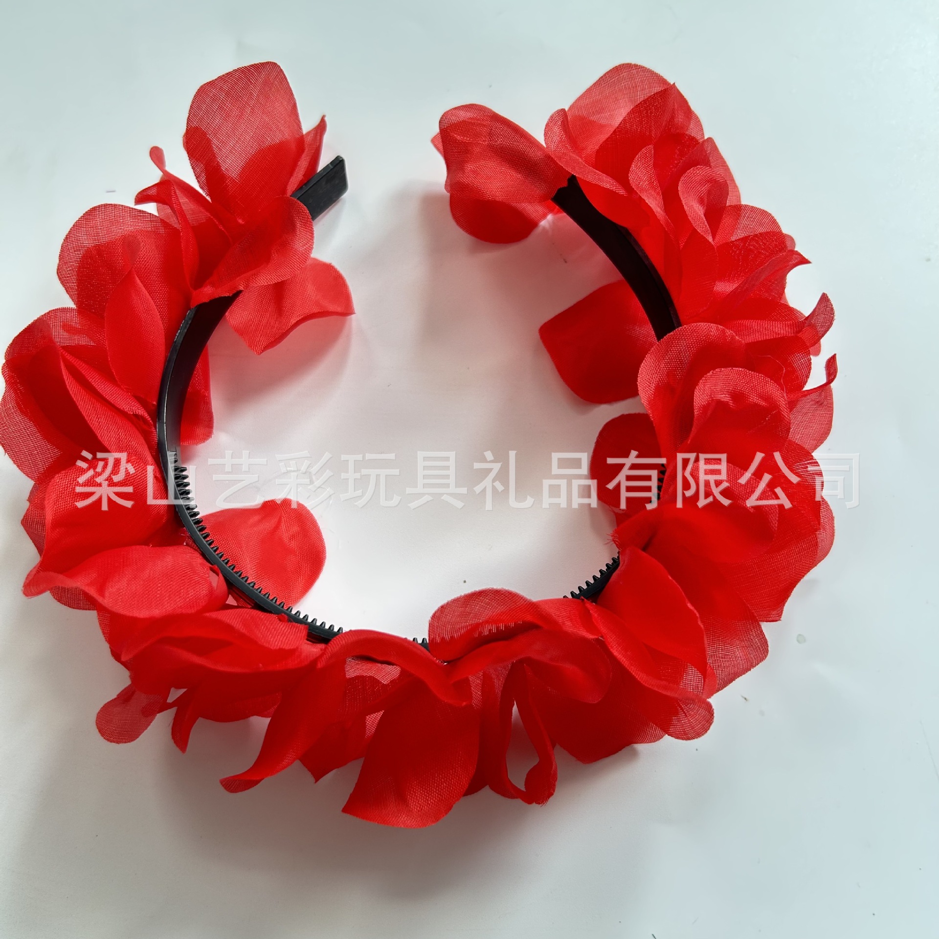 Diadema de venta caliente transfronteriza hawaiana, diadema de tela de poliéster, diadema de colores, horquilla