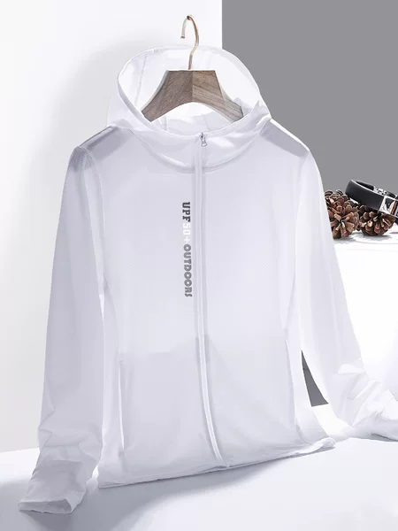 Sun protection clothing men's and women's ice silk UV protection skin clothing breathable ultra light summer men's outdoor sports sweat travel