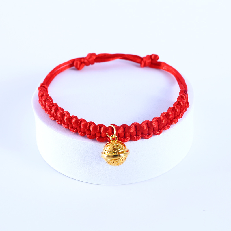 Pet red cordón tejido collar ajustable gato perro conejo chino Fengfu Spring Festival Zongzi collar