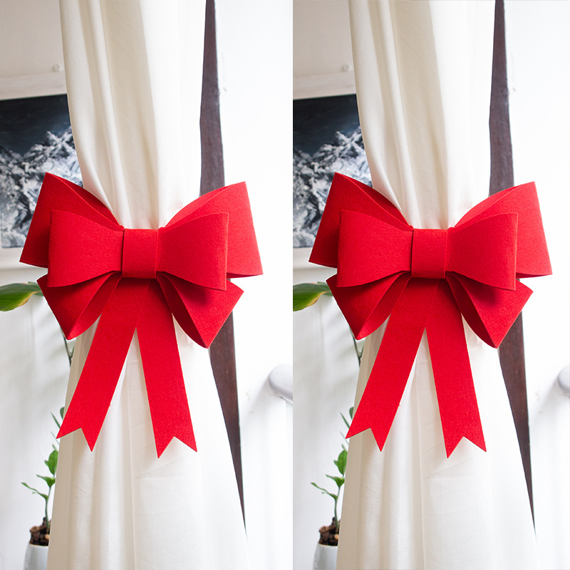 Suministros de decoración de la habitación de la boda creativo guirnalda roja nueva casa sala de estar dormitorio cortina arco decoración colgante