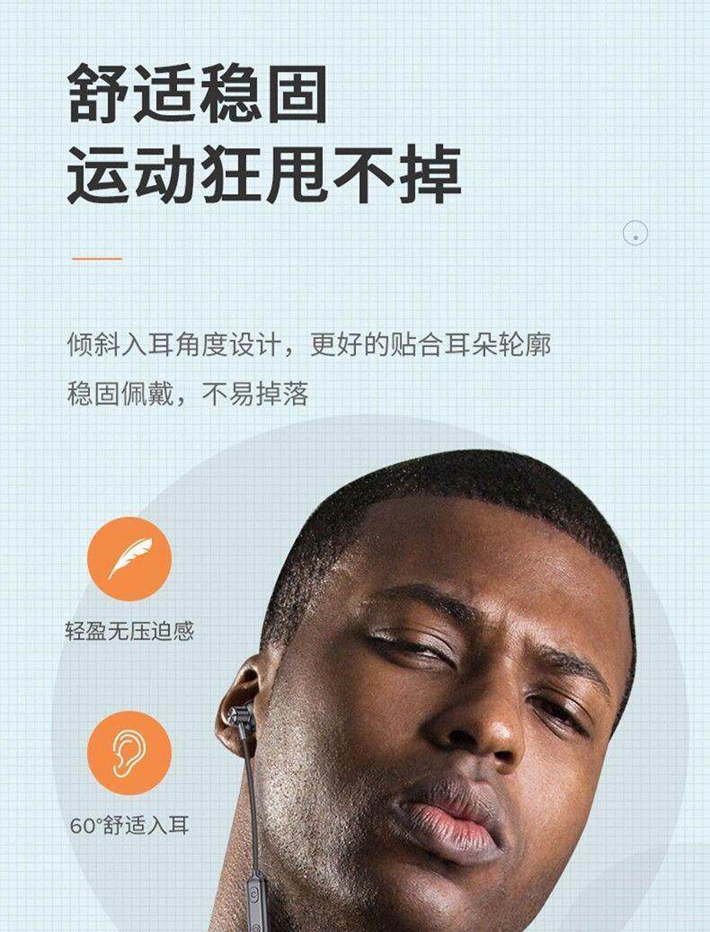 Wireless Bluetooth earphones, sports neckband style, ultra-long standby, card-insertable, in-ear type, universal headset for Huawei phones