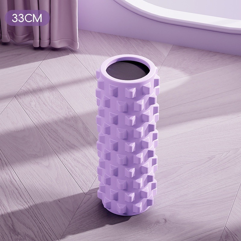 Actualización de 60 cm sólidos dientes de lobo espuma eje muscular de acondicionamiento físico relajación de la fascia pierna delgada columna de yoga accesorios de yoga