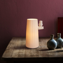 条纹猫头鹰陶瓷台灯饰批发创意工艺礼品小夜灯具礼物装饰氛围桌灯