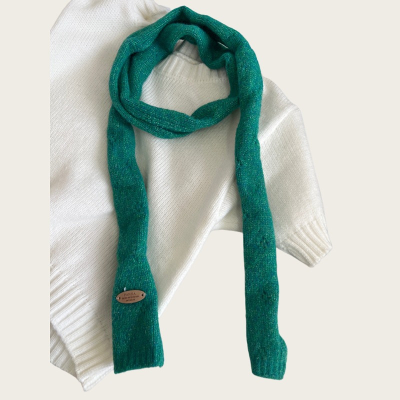 Cuello de Punto Estrecho de Fibra Acrílica Térmico para Otoño e Invierno