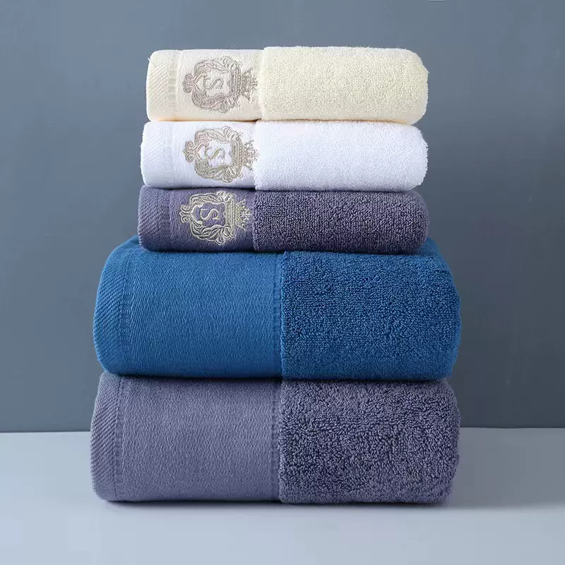 五星级酒店毛巾130G浴巾500G纯棉洗脸bath towel情侣加厚洁面面巾