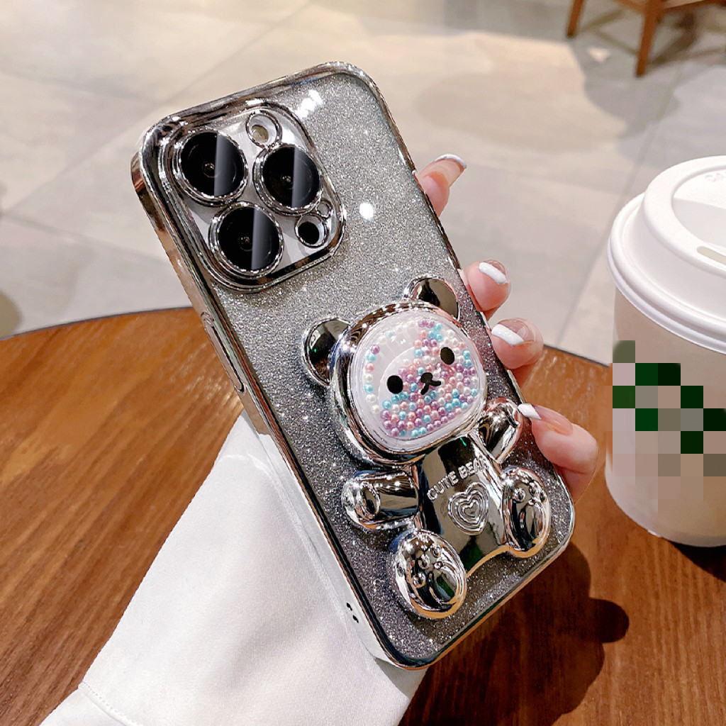 Phone Cases Classification Silica Gel Bear Apple Cartoon Style Phone Cases Phone Accessories