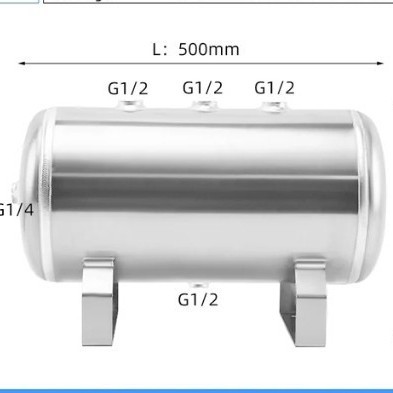 12L15L 18L24L tanque de almacenamiento de gas de aleación de aluminio tanque de almacenamiento de gas al vacío equipado con tanque de almacenamiento de gas pequeño
