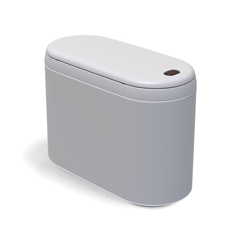 Bote de basura de escritorio inteligente 2L pequeño mini bote de basura de inducción tocador bote de basura de almacenamiento