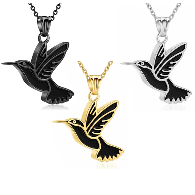 Новое ожерелье Amazon из нержавеющей стали с орлом, подвеска для пепла в память о близких, банка для пепла домашних животных