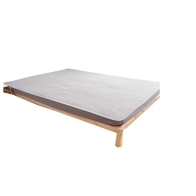 BTV4纯色床笠纯棉1.8米针织全棉条纹床罩单件床套床垫保护罩单人