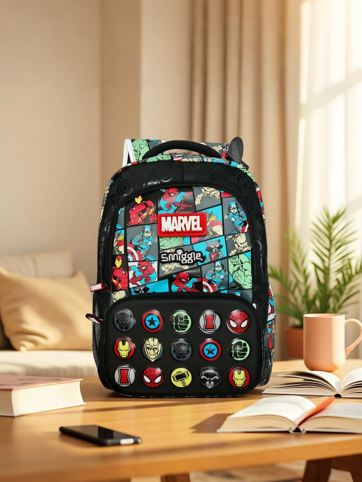 Smiggle Marvel Super Qəhrəman Məktəb Çantası 1-6 Sinif Oğlan üçün