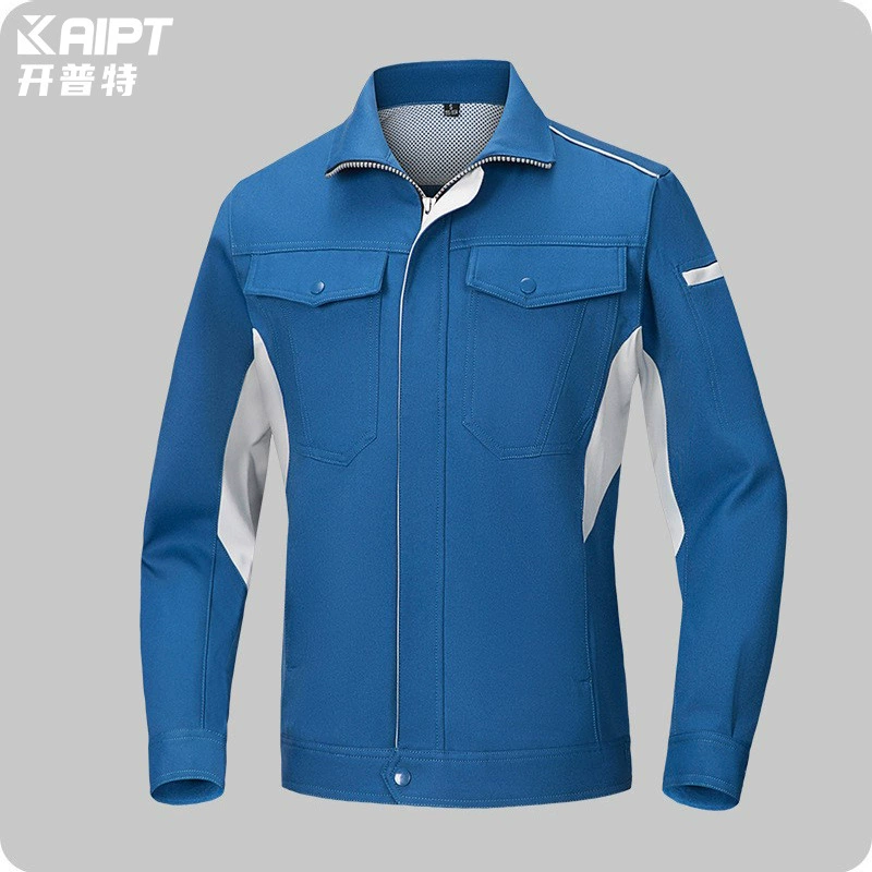 Трансграничная весенне-осенняя рабочая одежда, мужская Полиэстеровая одежда с длинными рукавами и принтом, хлопчатобумажная Рабочая одежда, Рабочая защитная одежда, вышитая сверху