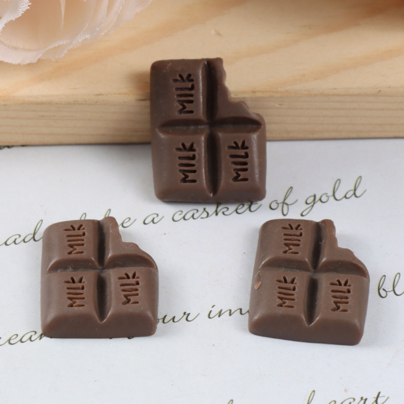 樹脂シミュレーションコーヒー色チョコレート diy 冷蔵庫マグネットウォーターカップステッカーキーホルダーヘアピンマイクロ風景装飾装飾品|undefined