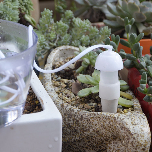 自动懒人浇花器 渗水器2个装滴灌器 施肥器 出差旅行阳台花盆园艺