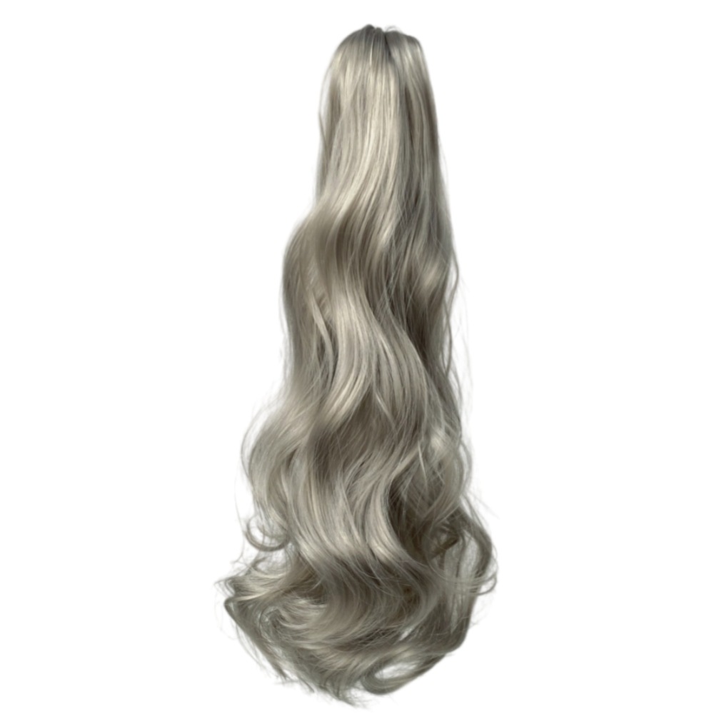 Extensión de Coleta de Cabello Rizado con Pinza de Fibra Sintética Transpirable para Mujer