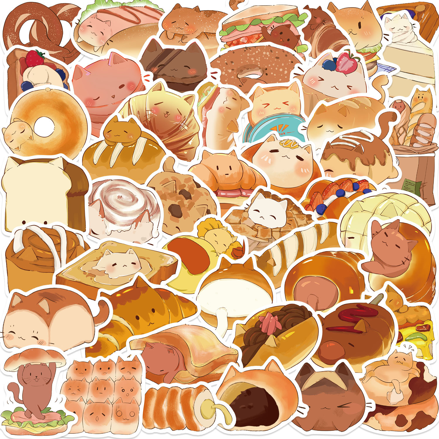 23g Weight Stickers Stationery Type 1 Set Quantity School Occasion PVC self-adhesive Material Cat Pattern Cute Style 1 Set Cat School PVC Self-adhesive Cute Stickers 3