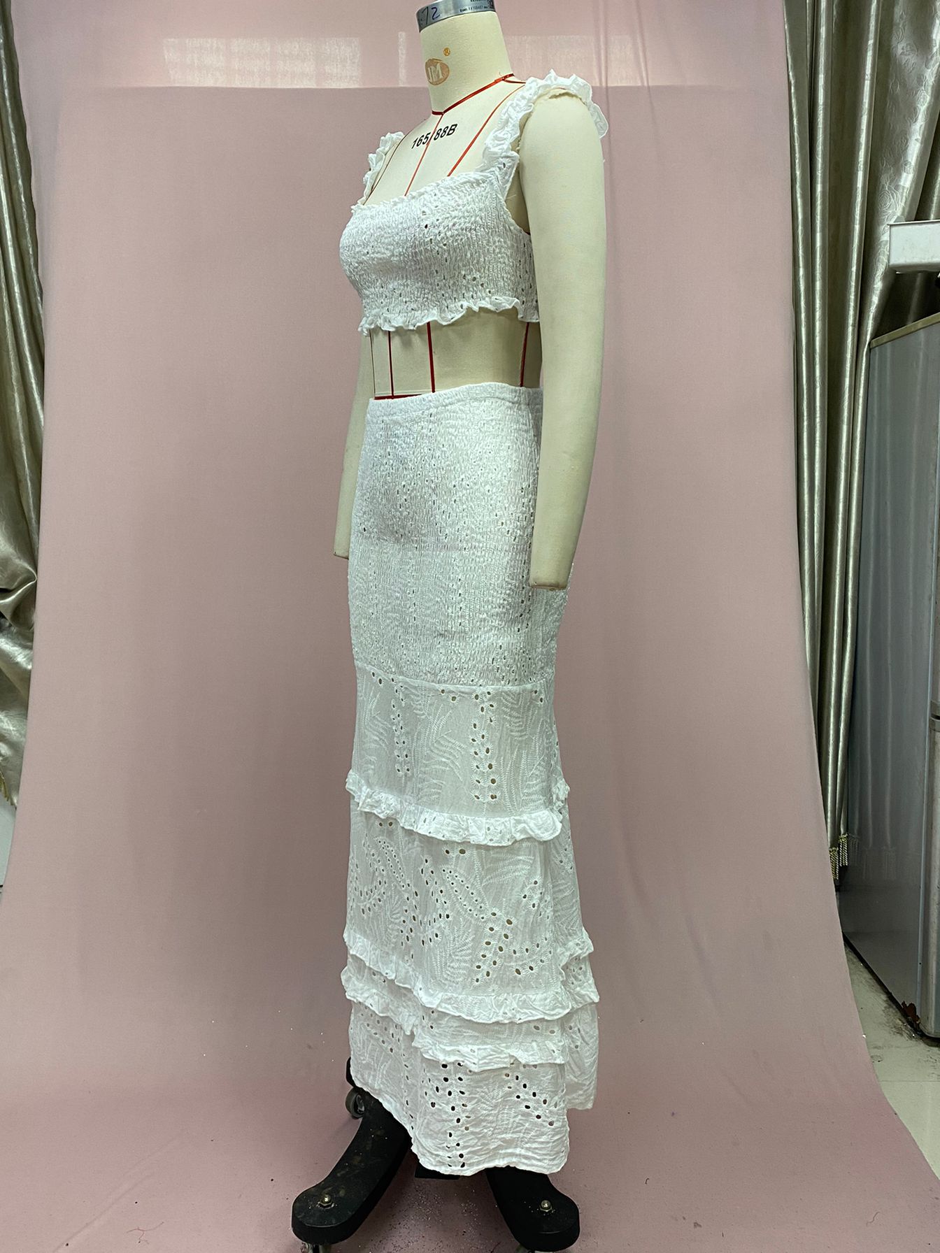 Damen Zweiteiler Mit Fishtail Rock Und Tailliertem Schnitt_voghion.com