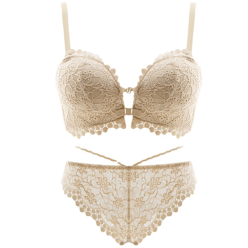 8067 hebilla delantera pecho pequeño sin anillo de acero pecho pequeño empuja hacia arriba la ropa interior taza no vacía de las mujeres Palma Copa soporte superior sujetador traje