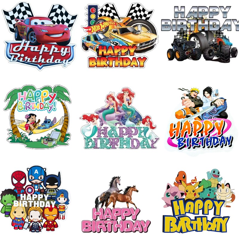 In-Stock Large Cartoon Power Strip Decorations for Children's Birthday Parties, Princess and Spider-Man Themed Party Atmosphere Setup Accessories