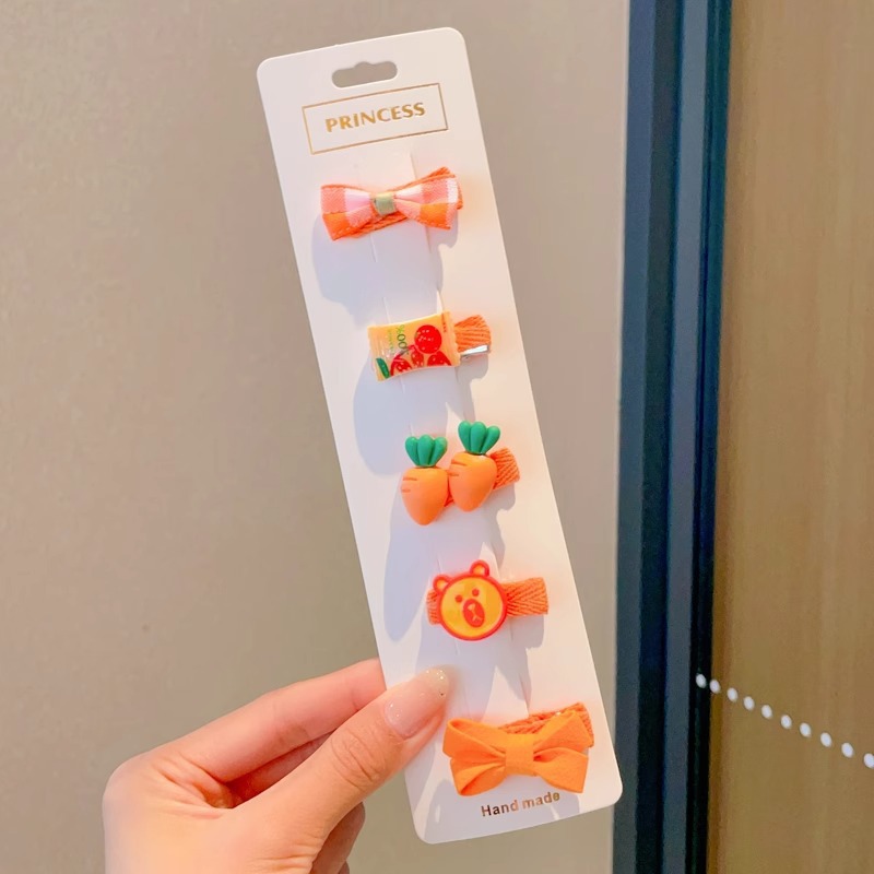 Horquilla de los niños bebé no duele el abrigo del pelo flequillos rotos horquilla tocado niña bebé clip pelo accesorios