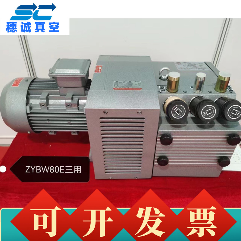 镇江干式旋片无油风泵ZYBW140E大米粮食厂对裱机喷码机制版印铁机