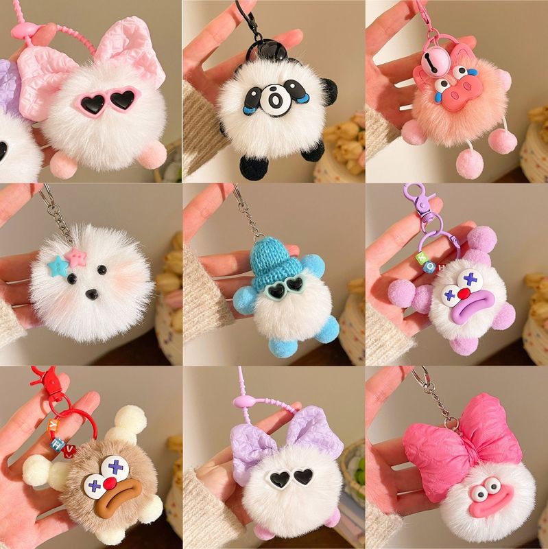 Cartoon Cute Plush Keychain Girl Bag Doll Pendant Couple Small Gift Boutique Store Small Goods Wholesale