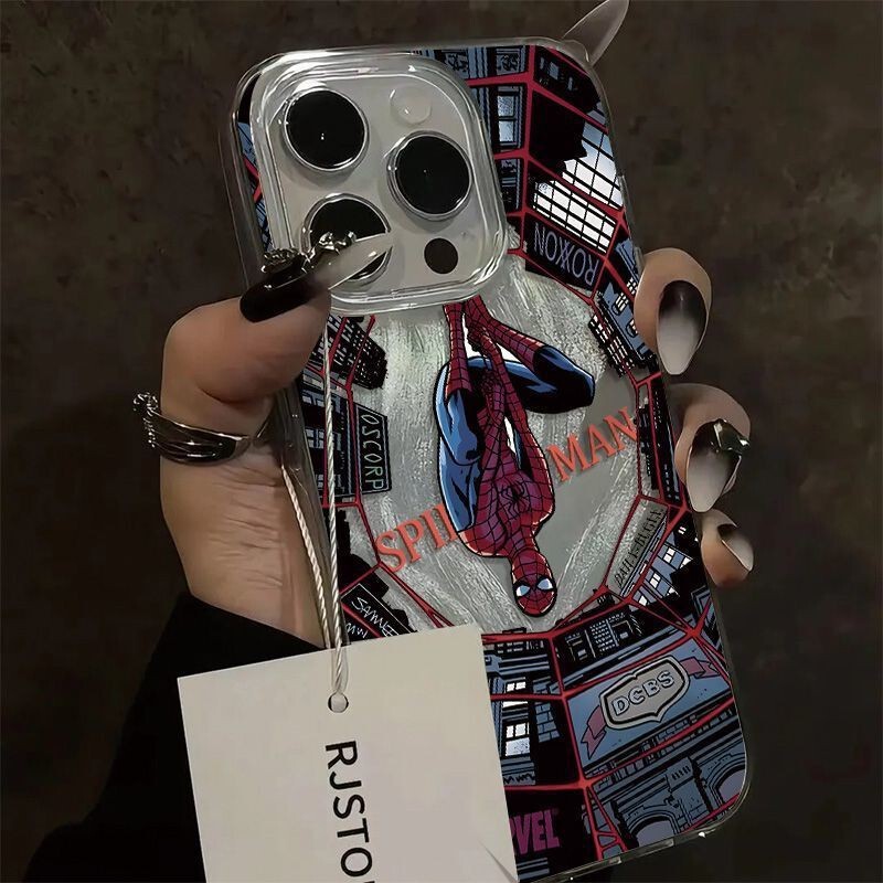 Suitable for Iphone17 Phone Case, Upside-Down Spider-Man, Xiaomi, Vivo, Oppo, Huawei Pura90, Apple Protective Case