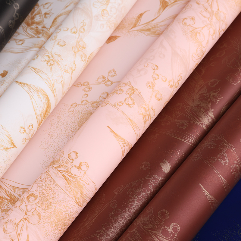 Li Zhi Ran Lanzhou flor de papel de embalaje de película de gel de flores ramo de flores impermeable florista papel de embalaje de flores