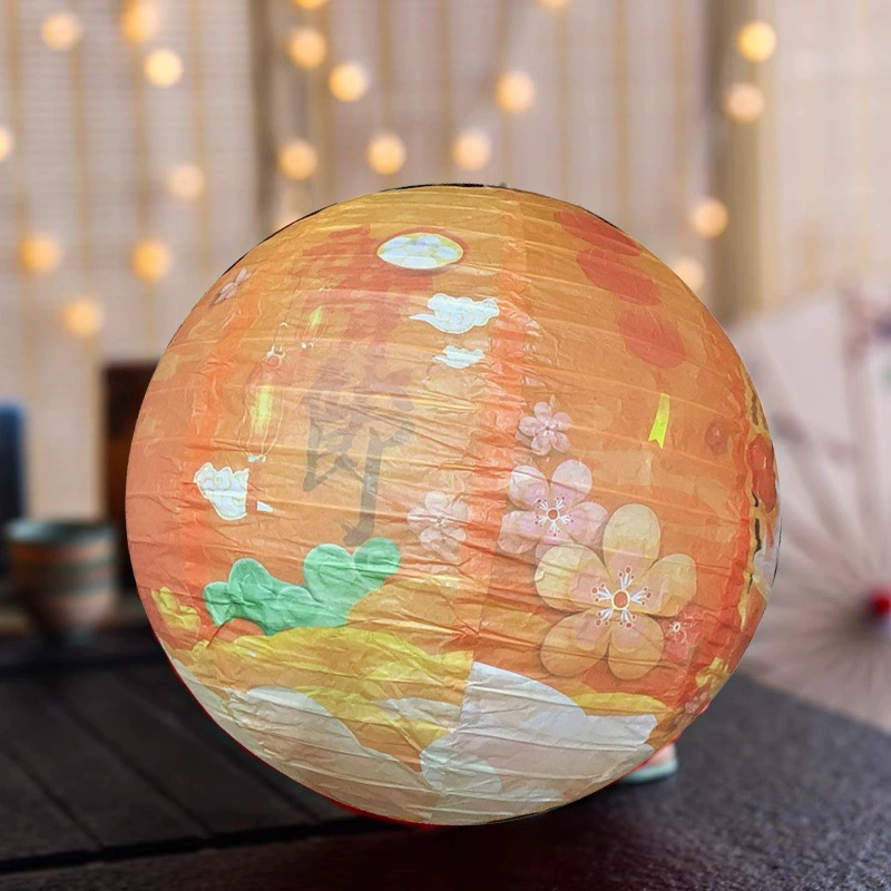 2025 New Style Fortune Mid-Autumn Festival National Style Lanterns National Day Decoration Handmade Lanterns Shopping Mall Window Spring Festival Lanterns