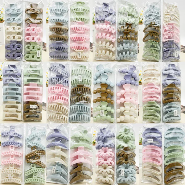 Pc Material That Won'T Break, Chain Ribbon Large Hair Clip, Shower Hair Clip, Fashionable Back-Of-The-Head Hair Clip, Factory Wholesale