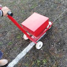 白灰足球场工地划线车石灰跑道撒灰器施工工具农田工程划线车画线