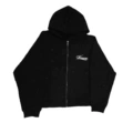Black zipper cardigan