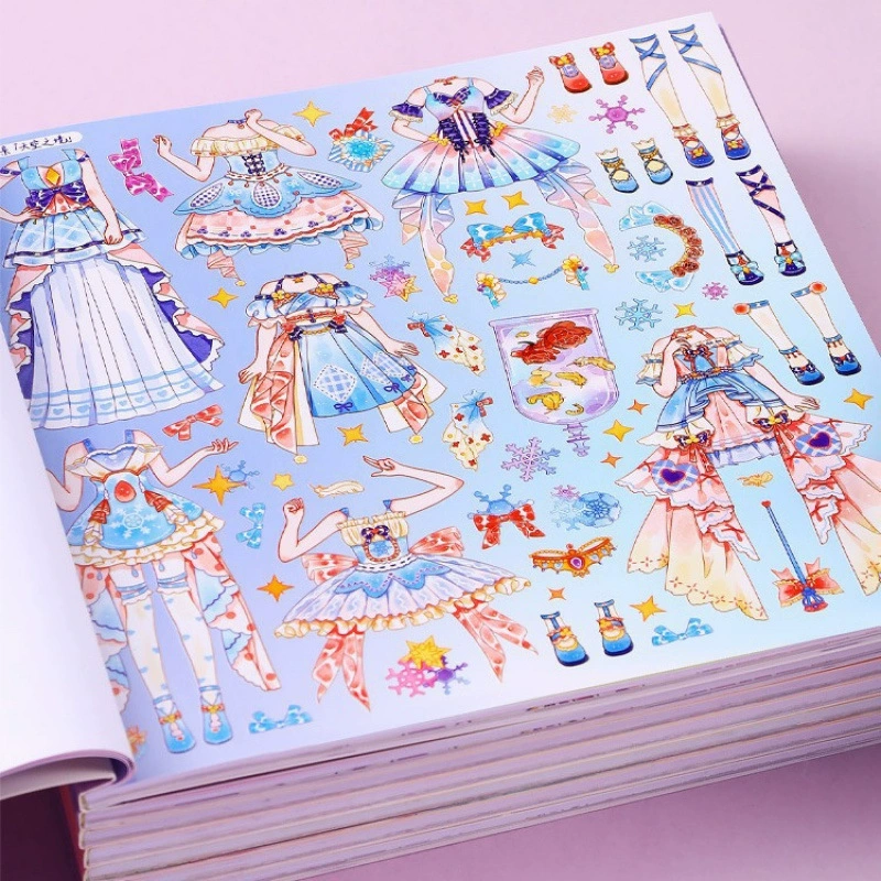 Книга-наклейка «Одевание принцессы» для девочек, тихая книга, наклейки для игрушек для девочек, детский день