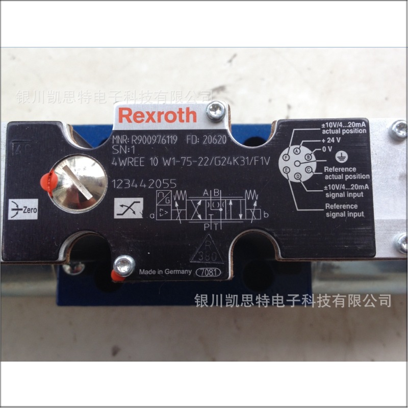 德国力士乐Rexroth液压比例方向阀4WREE10W1-75-22 G24K31 F1V