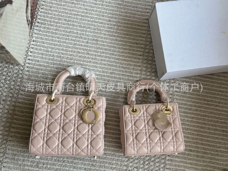 高版本D家羊皮纹戴妃三格四五格链条小方包单肩斜挎手提女包婚宴|undefined