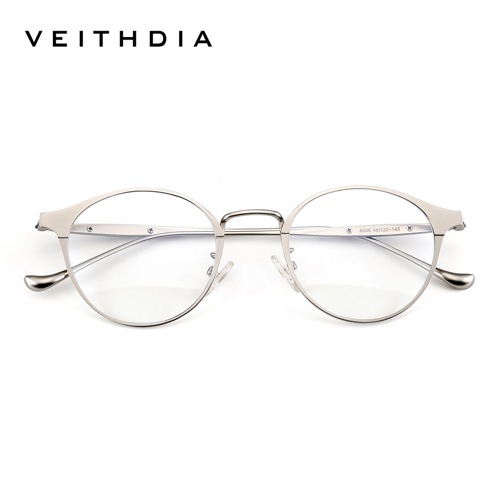 Montura de gafas retro de moda para hombres y mujeres espejo plano anti-luz azul marco completo base óptica de visión cercana spot al por mayor 8006