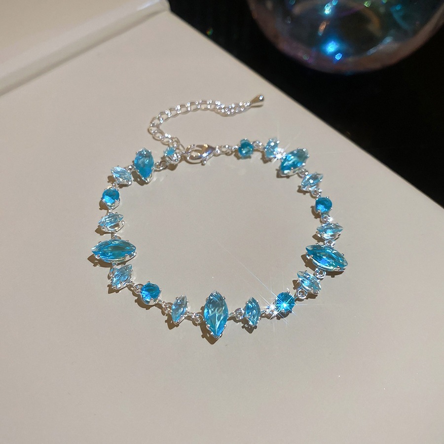 6 # Brazalete - Plata - Azul