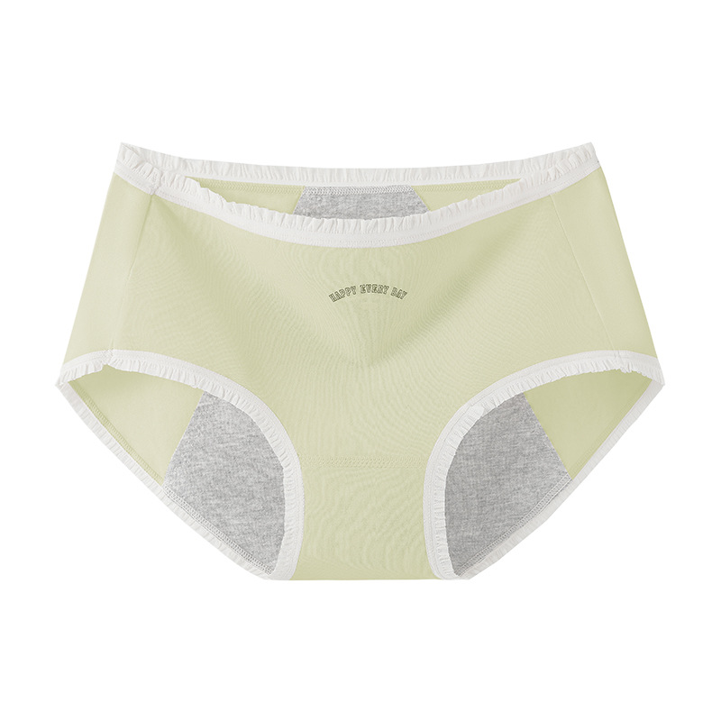 Ropa interior fisiológica de algodón puro para mujer, período menstrual, entrepierna antibacteriana, entrepierna a prueba de fugas, entrepierna larga, ropa interior especial para tía
