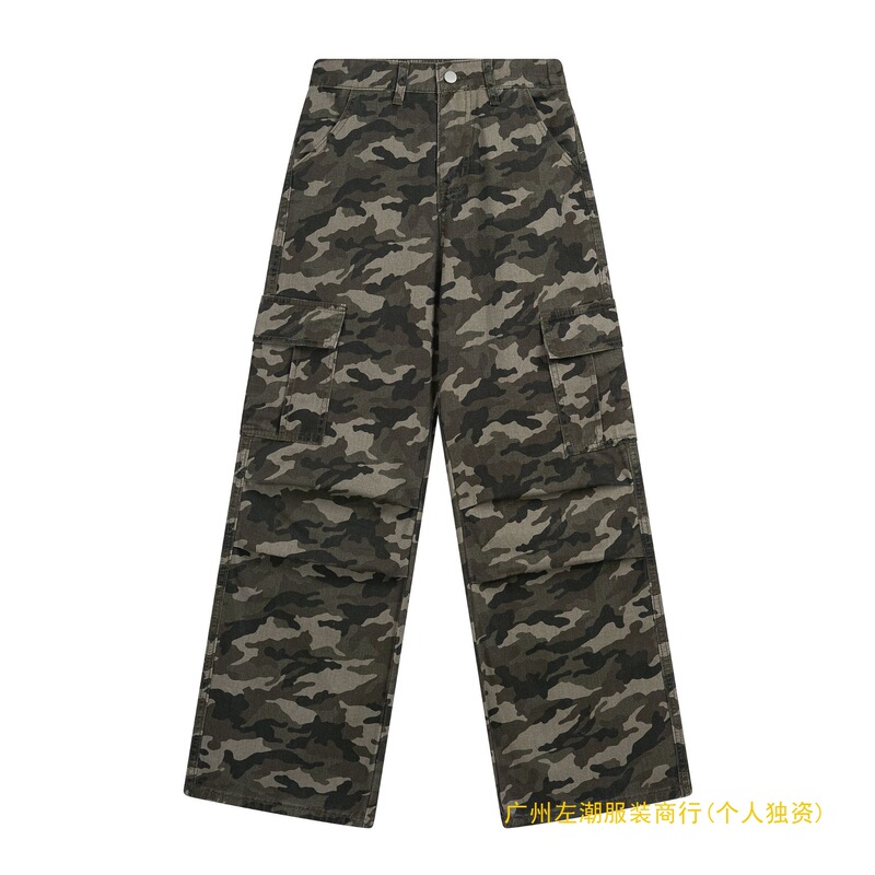 Cross-Border Foreign Trade New Carhartt Classic Small Label Pocket Washed Printed Casual Sports Long Pants Jeans Trendy