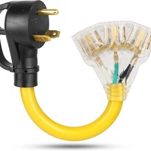 供应转换插头电源线，NEMA TT-30P to 3X 5--20R电源线插头