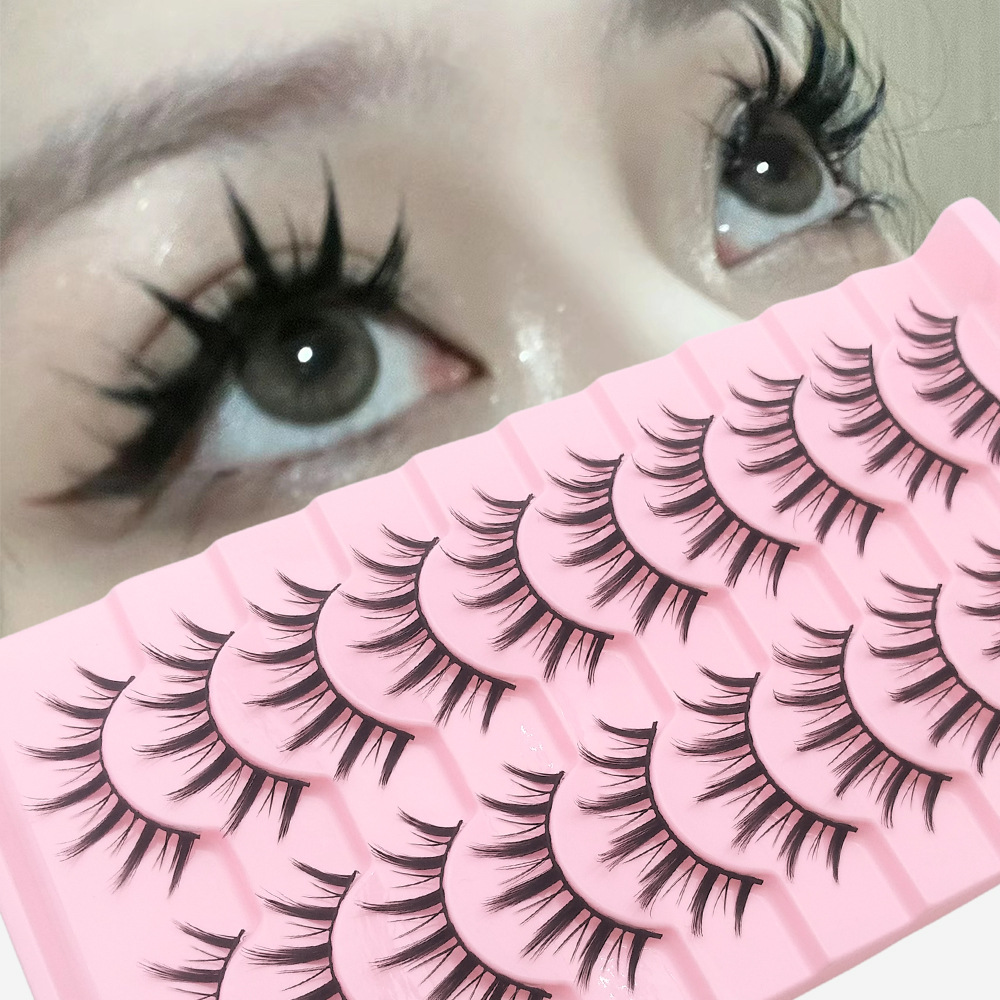 Cómics ojos pestañas 009 fábrica al por mayor europeas y americanas pestañas falsas densas fotografías gigantes pestañas diabólicas cos diez pares