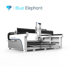 五轴桥切锯 石英石台面加工 石材雕刻多轴联动加工中心 蓝象数控