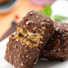 俄罗斯奥特威化巧克力拉丝饼干进口花生焦糖夹心休闲零食品