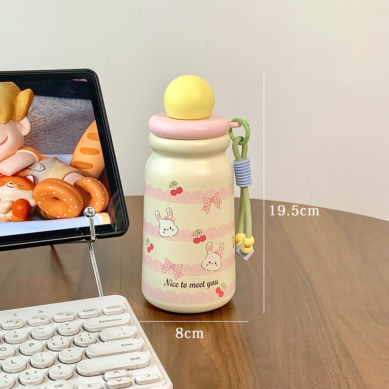 卡通萌趣高颜值保温杯学生宝宝上学吸管儿童水杯大容量女孩茶隔杯|undefined