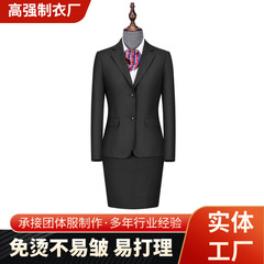 可批发可加工时尚西服 外套女商务正装两扣平驳领韩版女士西服