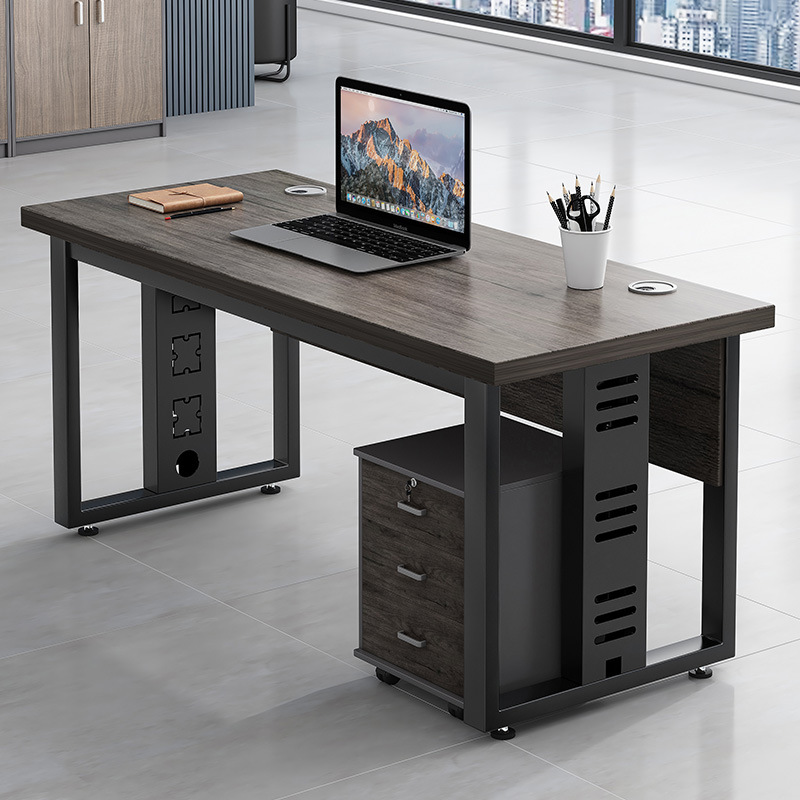 Escritorio de oficina simple Escritorio de personal moderno mesa de oficina y silla combinación 2/4/6 personas Escritorio de oficina Mesa de computadora financiera