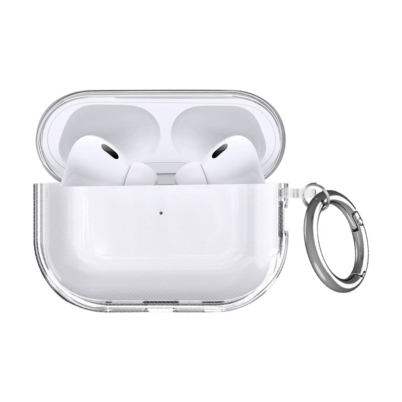 适用苹果AirPods Pro3透明TPU耳机保护壳 透明airpodspro3耳机壳|undefined