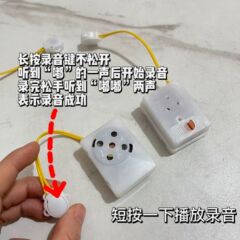 人形は録音して読み返すことができます。