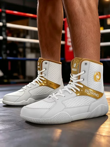 Men's boxing shoes for combat and sparring competitions, women's free combat shoes for fitness and sports training, wrestling shoes for professional training