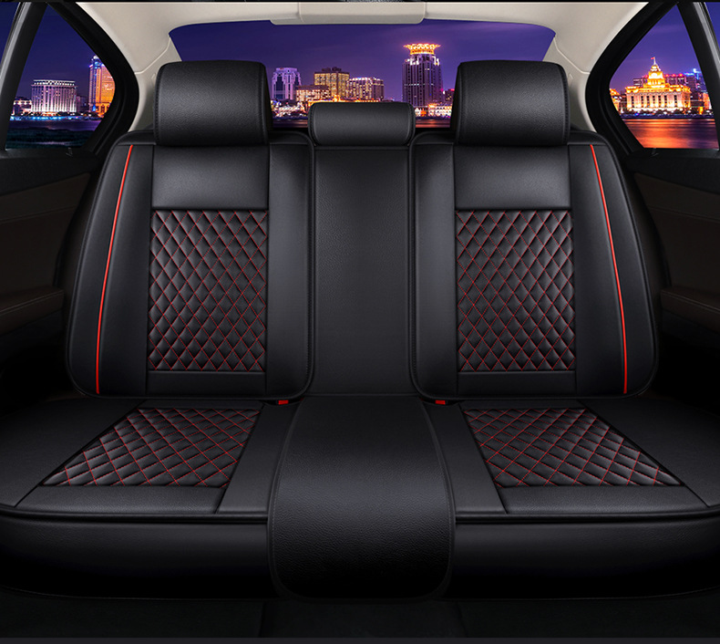 Cross-border foreign trade car seat cushion wear-resistant leather surrounded by four seasons universal seat cover source factory foreign trade wholesale